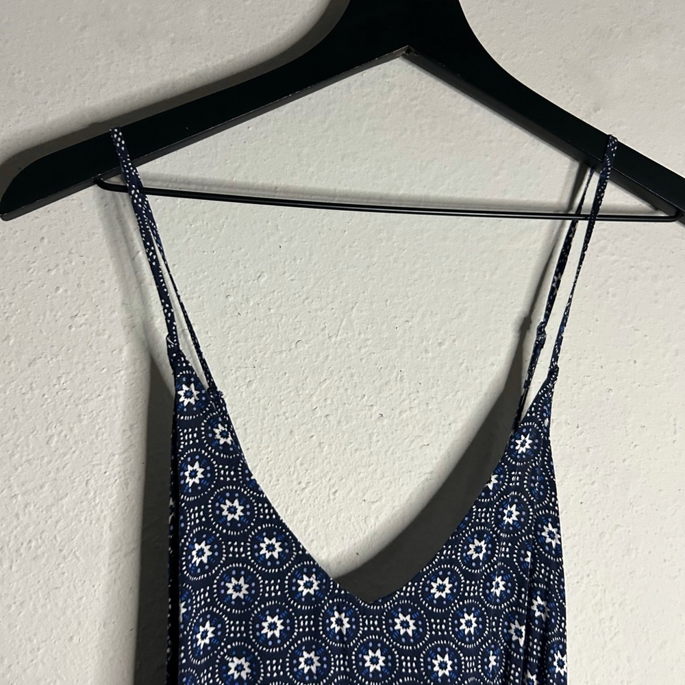 Old Navy Navy Blue Printed Maxi Dress - Picture 7 of 13